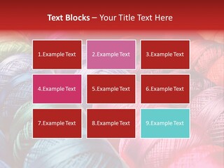 Spectrum Objects Embroidery PowerPoint Template