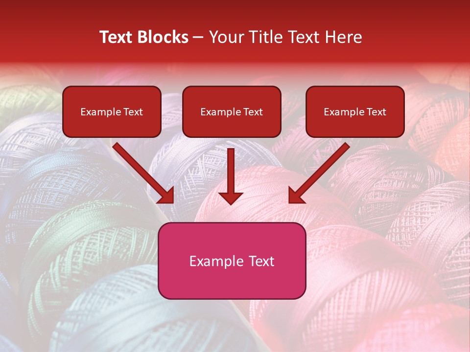 Spectrum Objects Embroidery PowerPoint Template