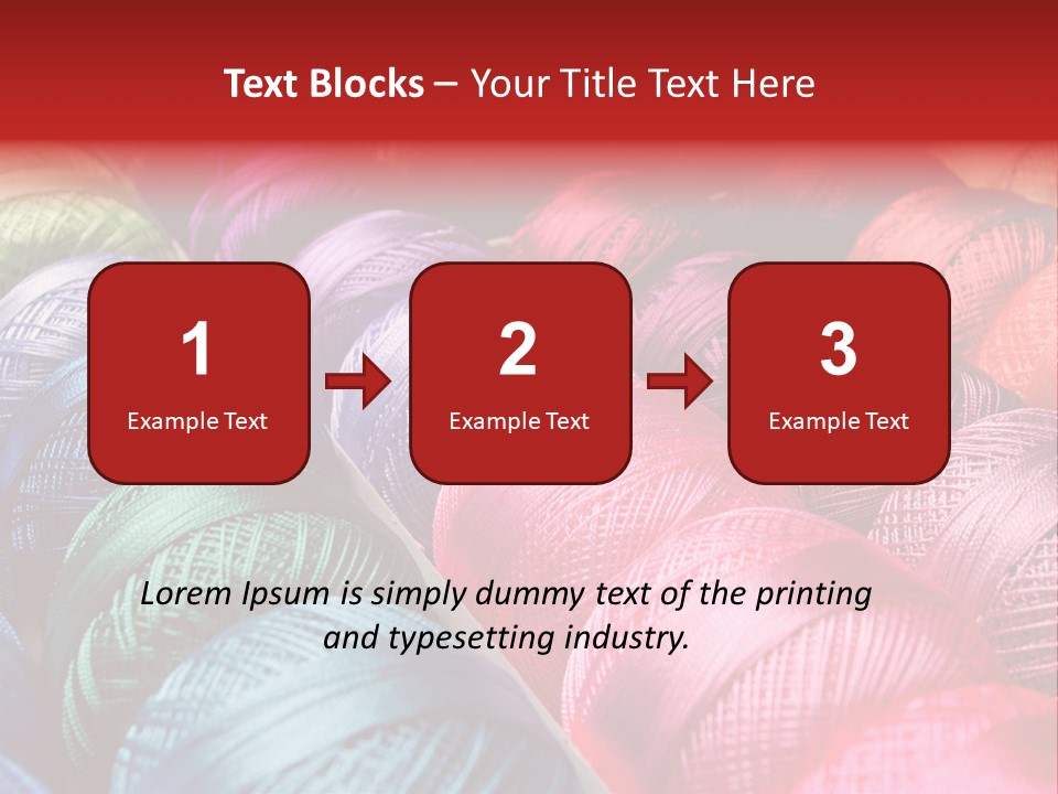 Spectrum Objects Embroidery PowerPoint Template