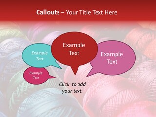 Spectrum Objects Embroidery PowerPoint Template