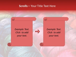 Spectrum Objects Embroidery PowerPoint Template