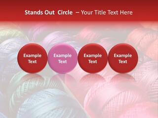 Spectrum Objects Embroidery PowerPoint Template