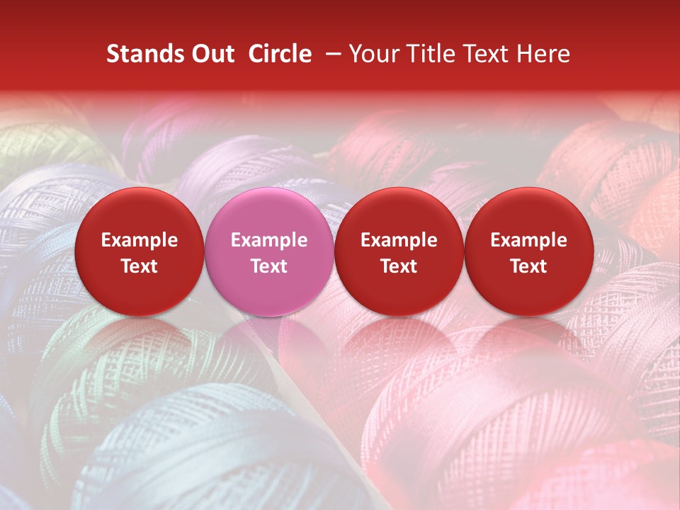 Spectrum Objects Embroidery PowerPoint Template