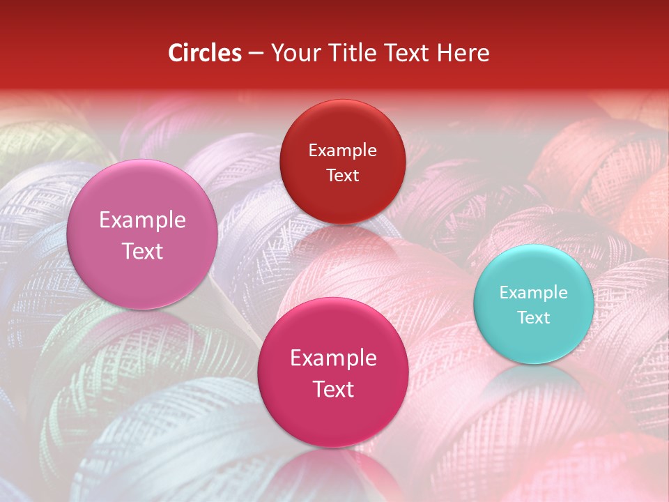 Spectrum Objects Embroidery PowerPoint Template