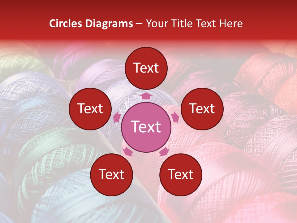 Spectrum Objects Embroidery PowerPoint Template