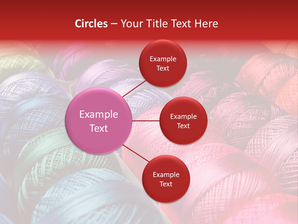 Spectrum Objects Embroidery PowerPoint Template