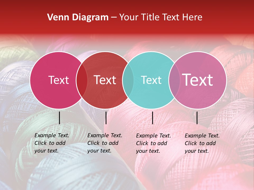 Spectrum Objects Embroidery PowerPoint Template