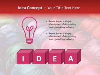 Spectrum Objects Embroidery PowerPoint Template