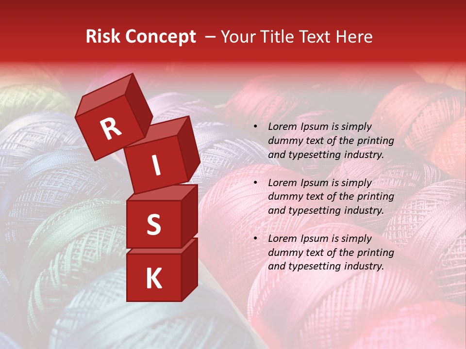 Spectrum Objects Embroidery PowerPoint Template