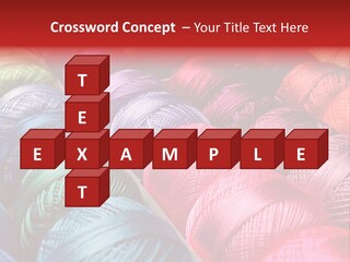 Spectrum Objects Embroidery PowerPoint Template