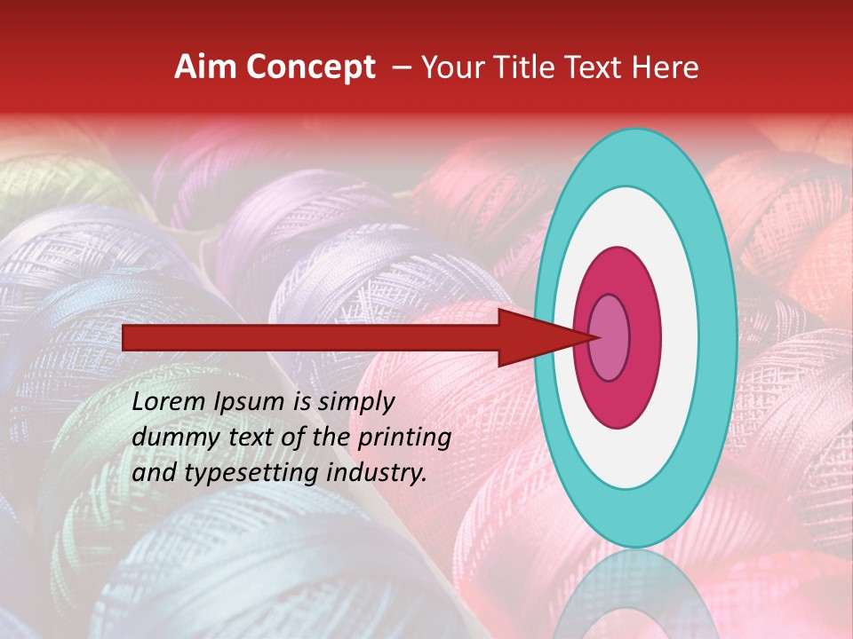 Spectrum Objects Embroidery PowerPoint Template