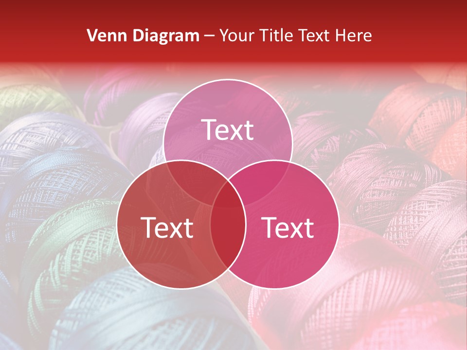 Spectrum Objects Embroidery PowerPoint Template