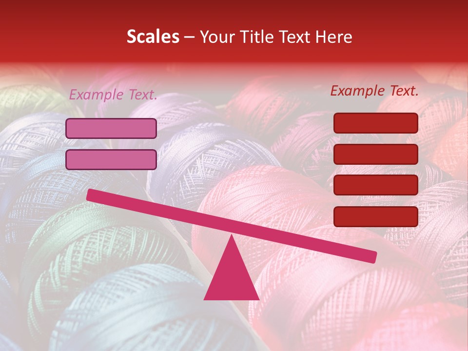 Spectrum Objects Embroidery PowerPoint Template