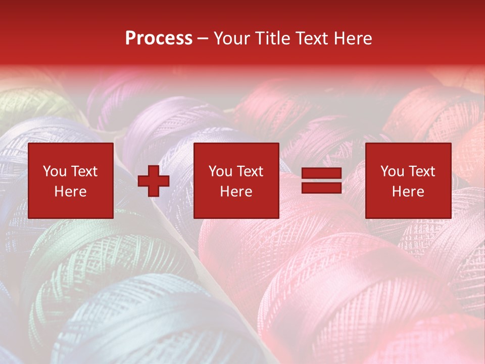 Spectrum Objects Embroidery PowerPoint Template