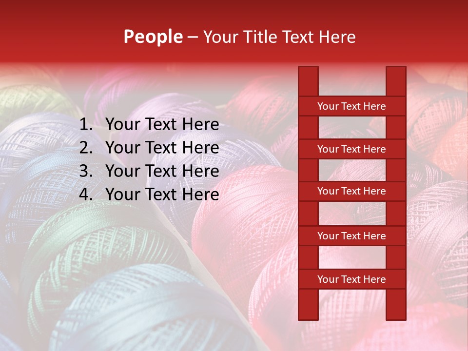 Spectrum Objects Embroidery PowerPoint Template