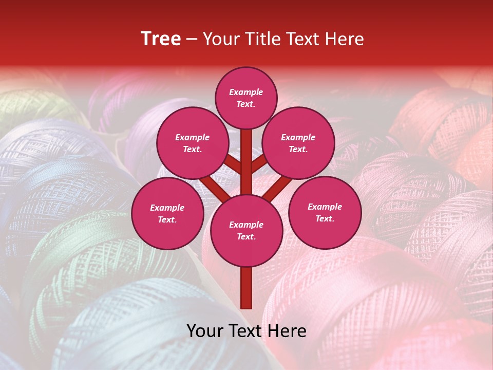 Spectrum Objects Embroidery PowerPoint Template