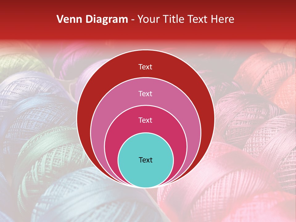 Spectrum Objects Embroidery PowerPoint Template