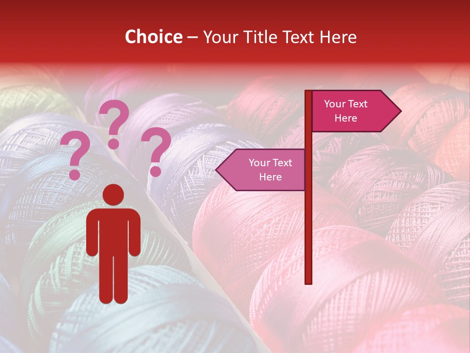 Spectrum Objects Embroidery PowerPoint Template