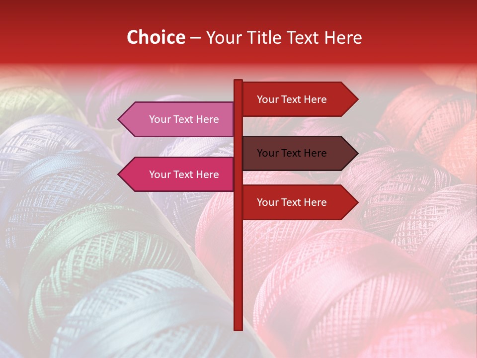 Spectrum Objects Embroidery PowerPoint Template