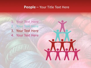 Spectrum Objects Embroidery PowerPoint Template