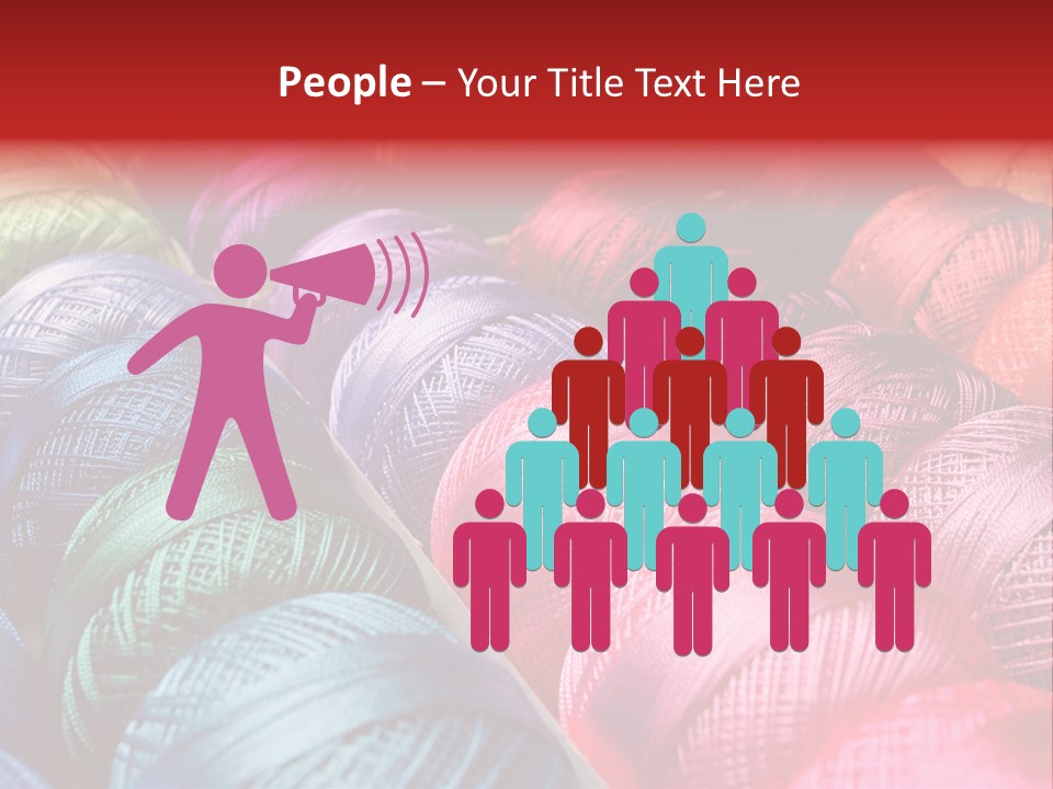 Spectrum Objects Embroidery PowerPoint Template