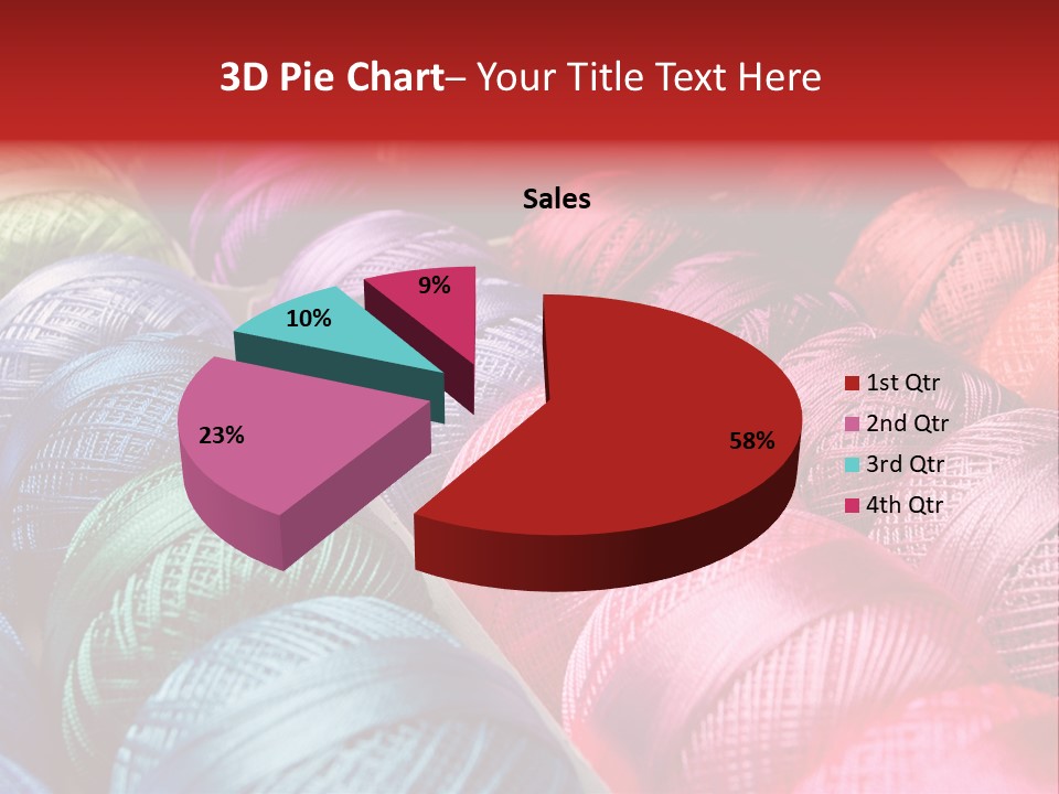 Spectrum Objects Embroidery PowerPoint Template