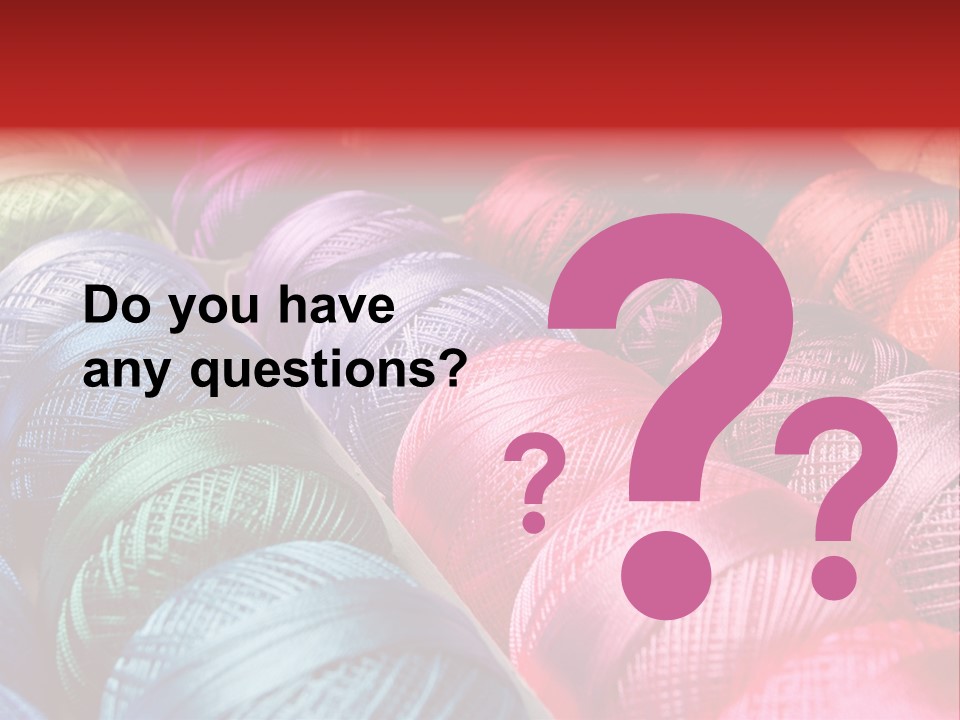 Spectrum Objects Embroidery PowerPoint Template