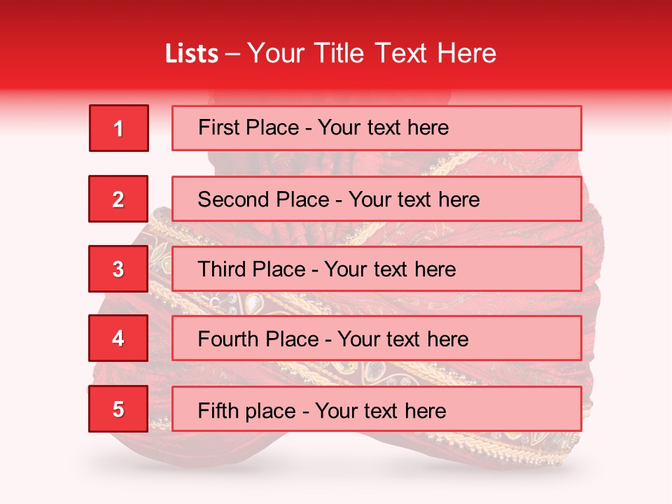 Occasional Maharajah Headgear PowerPoint Template