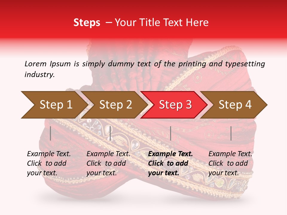 Occasional Maharajah Headgear PowerPoint Template