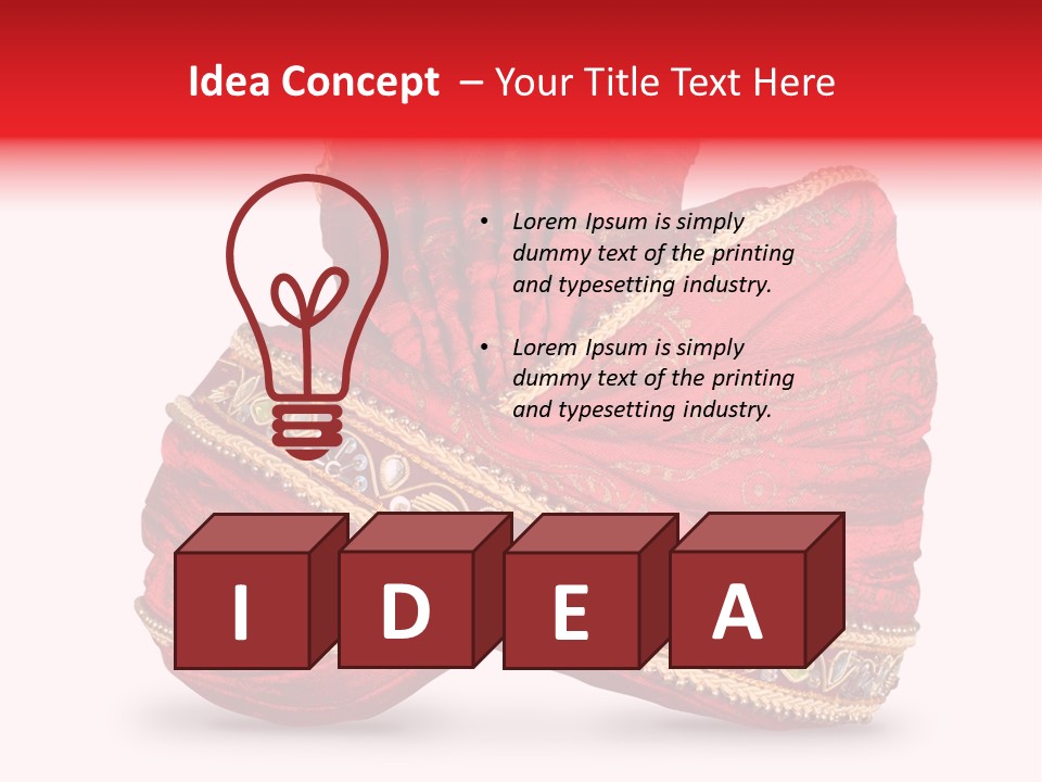 Occasional Maharajah Headgear PowerPoint Template