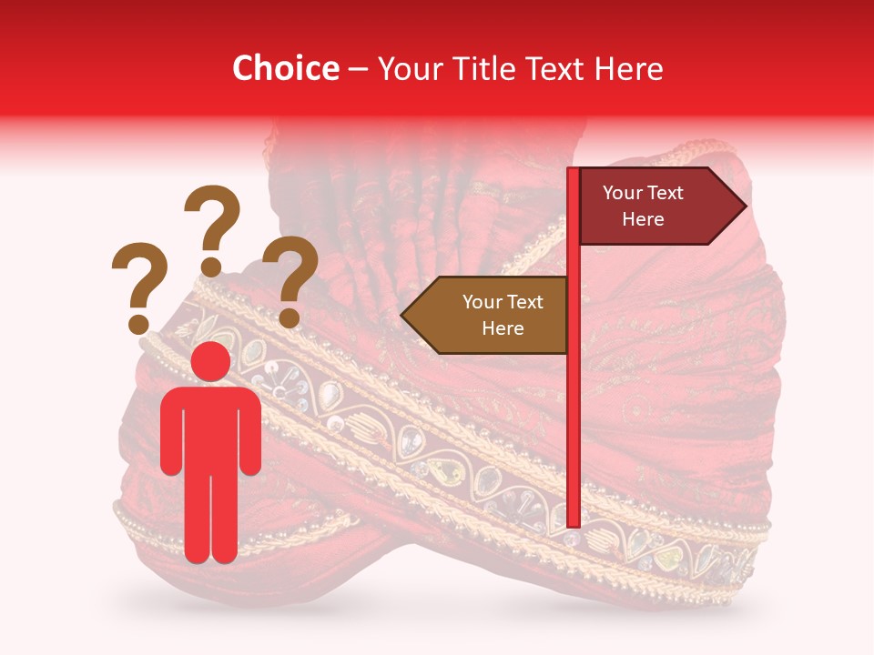 Occasional Maharajah Headgear PowerPoint Template