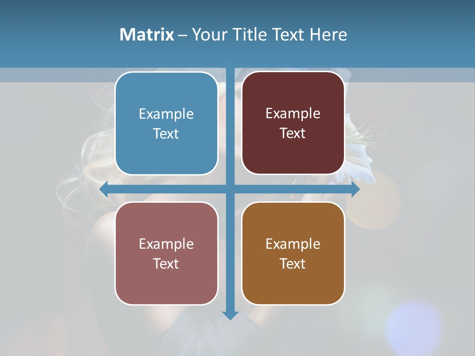 Holding Girl Butterfly PowerPoint Template