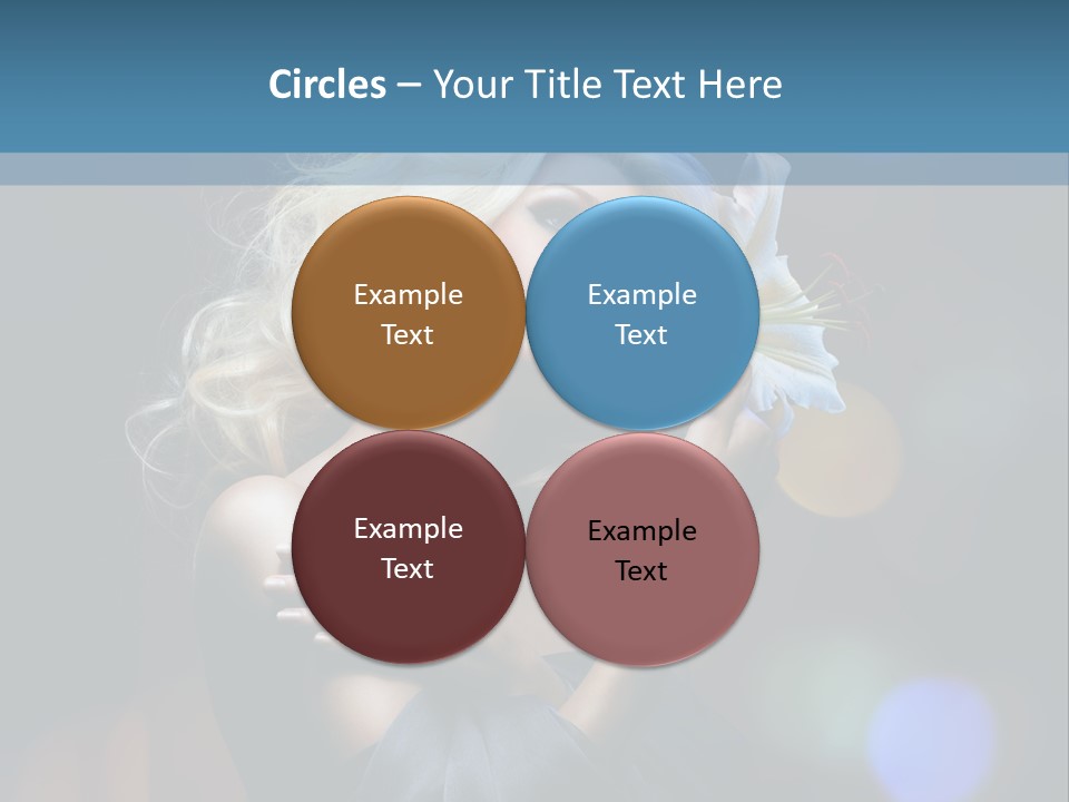 Holding Girl Butterfly PowerPoint Template