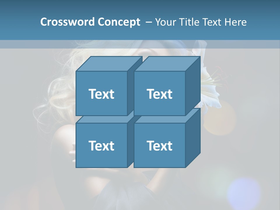 Holding Girl Butterfly PowerPoint Template