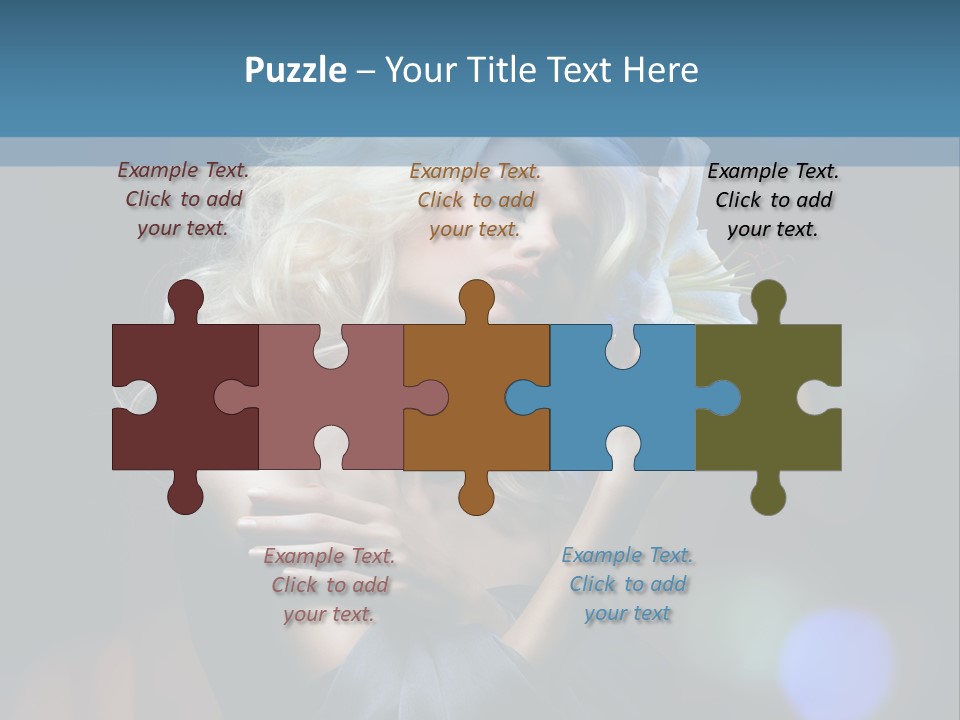 Holding Girl Butterfly PowerPoint Template