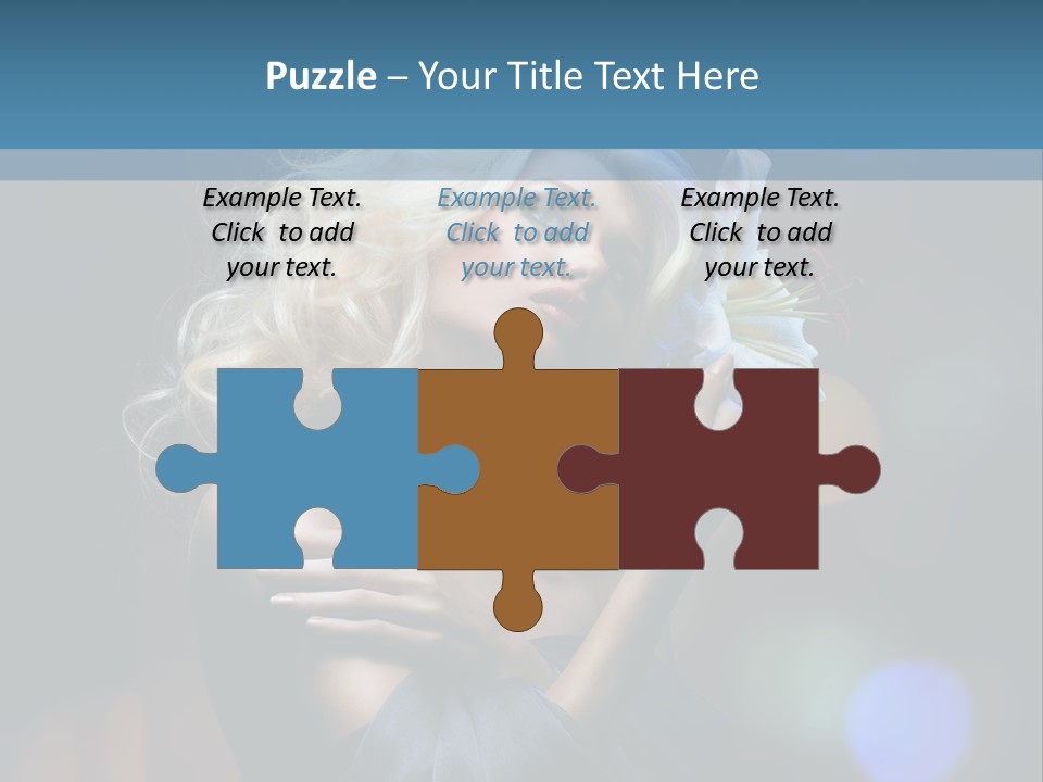 Holding Girl Butterfly PowerPoint Template