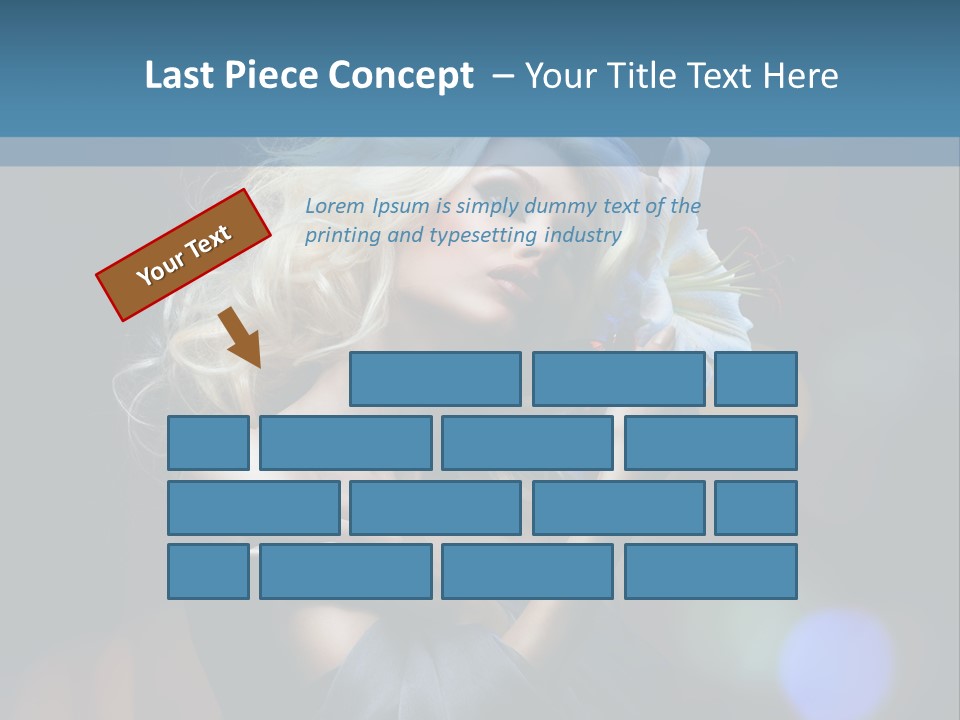 Holding Girl Butterfly PowerPoint Template