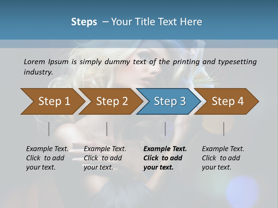 Holding Girl Butterfly PowerPoint Template