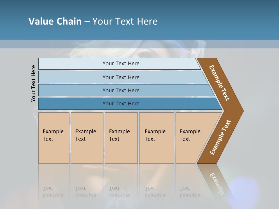 Holding Girl Butterfly PowerPoint Template