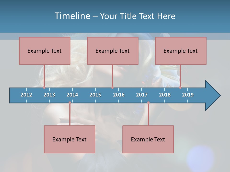 Holding Girl Butterfly PowerPoint Template