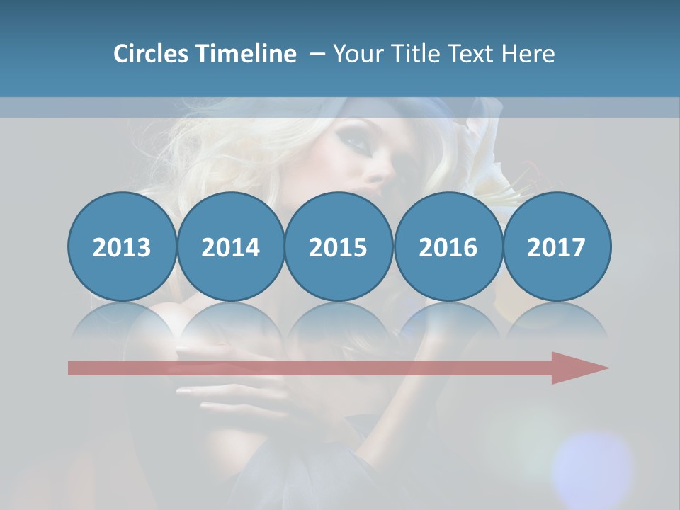 Holding Girl Butterfly PowerPoint Template