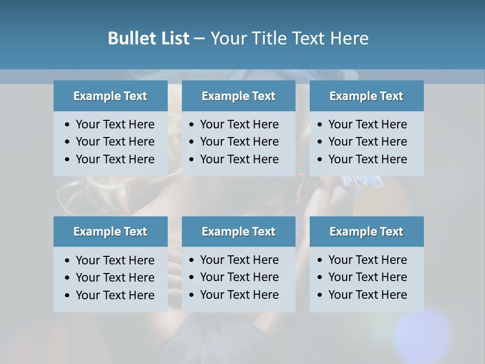 Holding Girl Butterfly PowerPoint Template