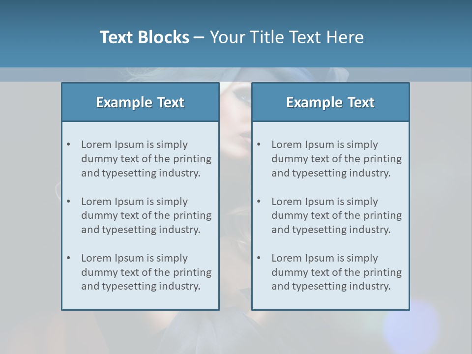 Holding Girl Butterfly PowerPoint Template
