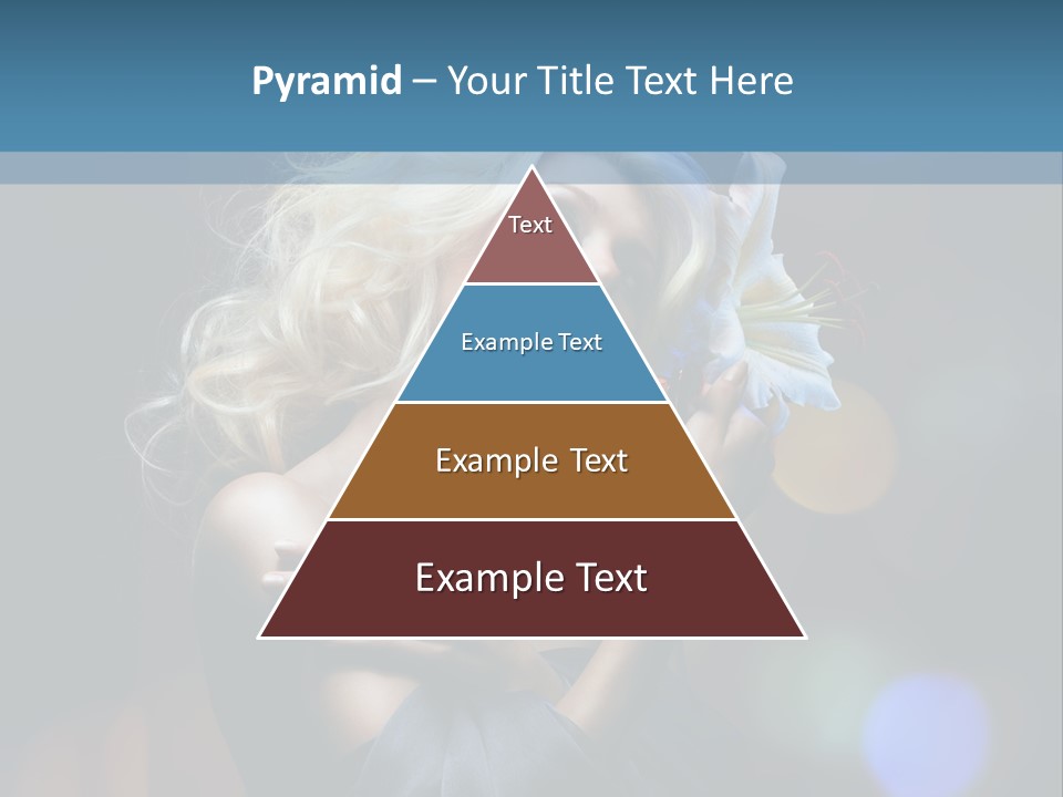 Holding Girl Butterfly PowerPoint Template