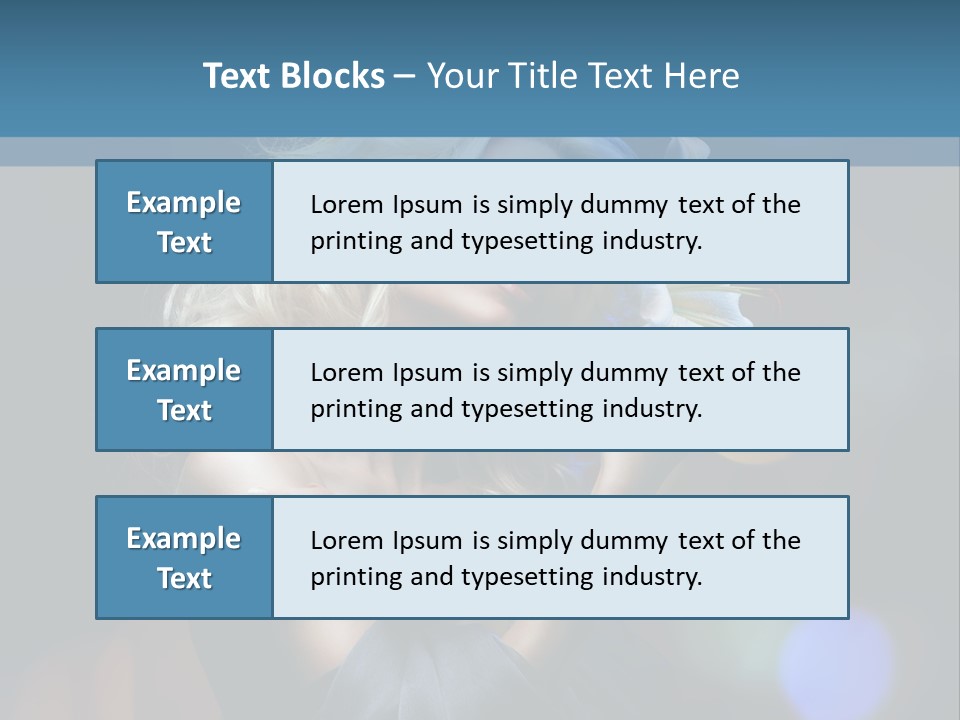 Holding Girl Butterfly PowerPoint Template