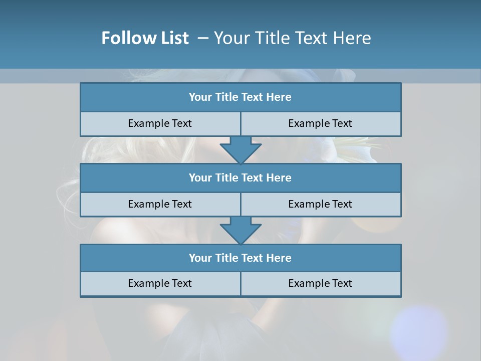 Holding Girl Butterfly PowerPoint Template