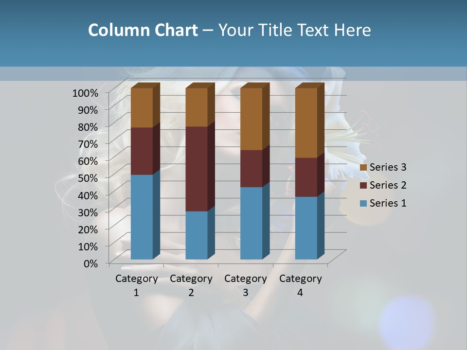 Holding Girl Butterfly PowerPoint Template
