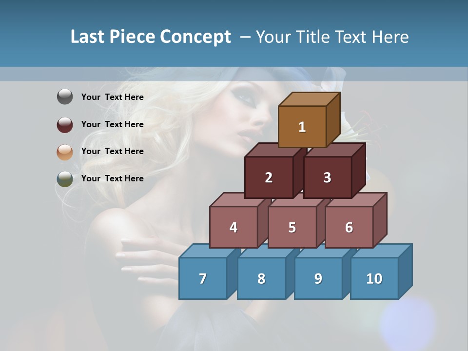 Holding Girl Butterfly PowerPoint Template