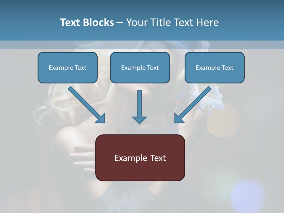 Holding Girl Butterfly PowerPoint Template