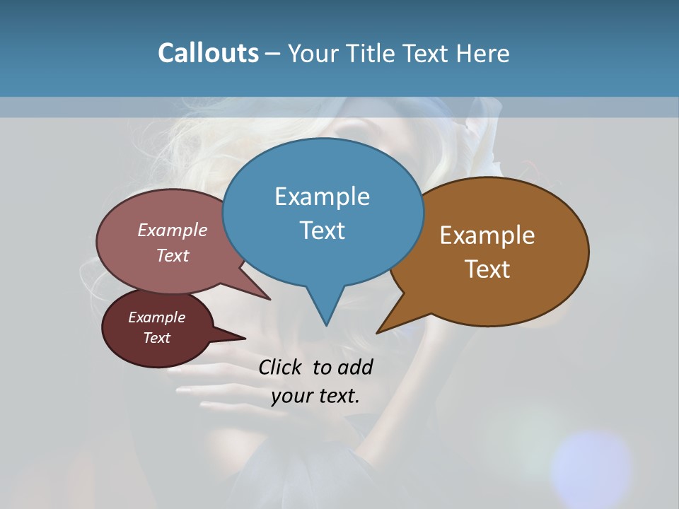 Holding Girl Butterfly PowerPoint Template